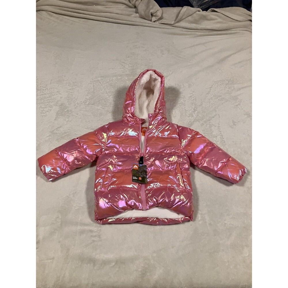 New Ozark Trail Puffer Coat Girls Size 3T Pink Outerwear Winter Jacket